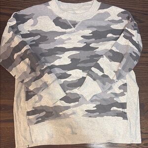 Aerie Women’s Camouflage Sweatshirt in Gray Tones